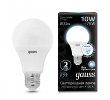 Лампа светодиодная сенсорная Gauss E27 10W 4100K матовая 102502210-M