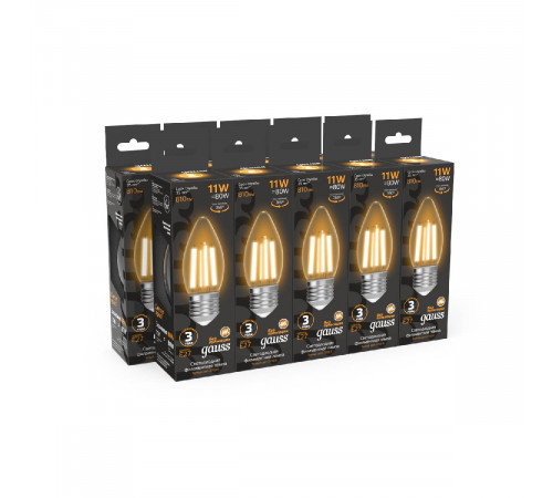 Лампа светодиодная Gauss Filament E27 11W 2700K 103802111 Лампа светодиодная Gauss Filament E27 11W 2700K 103802111