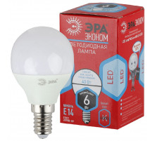 Лампа светодиодная Эра E14 6W 4000K ECO LED P45-6W-840-E14 Б0019077