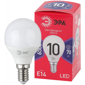 Лампа светодиодная Эра E14 10W 6500K LED P45-10W-865-E14 R Б0045354