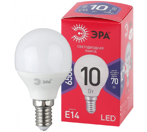 Лампа светодиодная Эра E14 10W 6500K LED P45-10W-865-E14 R Б0045354 Лампа светодиодная Эра E14 10W 6500K LED P45-10W-865-E14 R Б0045354