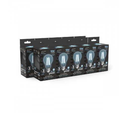 Лампа светодиодная Gauss Filament E27 18W 4100K 102902218 Лампа светодиодная Gauss Filament E27 18W 4100K 102902218