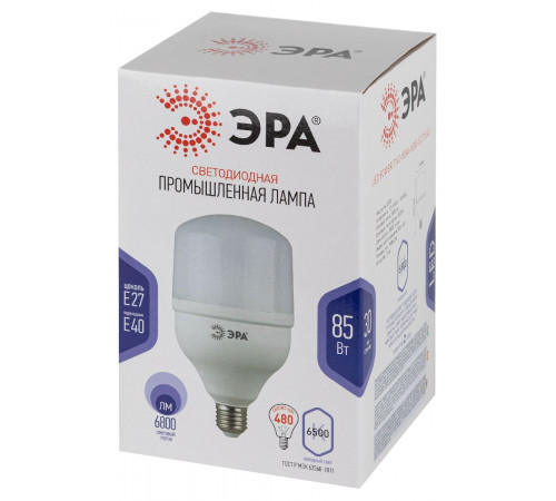 Лампа светодиодная Эра E40 85W 6500K LED POWER T140-85W-6500-E27/E40 Б0032088 Лампа светодиодная Эра E40 85W 6500K LED POWER T140-85W-6500-E27/E40 Б0032088