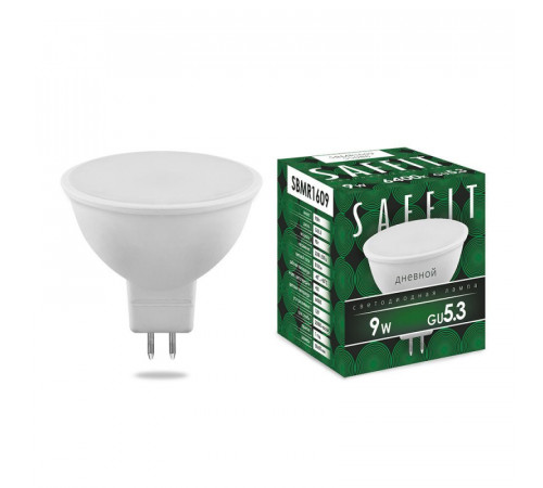 Лампа светодиодная Saffit SBMR1609 MR16 GU5.3 9W 6400K 55086 Лампа светодиодная Saffit SBMR1609 MR16 GU5.3 9W 6400K 55086