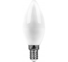Лампа светодиодная Feron E14 9W 6400K свеча матовая SBC3709 55170