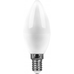 Лампа светодиодная Feron E14 9W 6400K свеча матовая SBC3709 55170