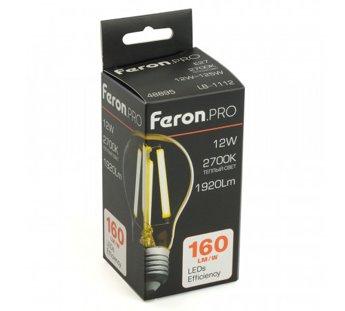 Светодиодная лампа Feron LB-1112 E27 12W 2700K 48895 Светодиодная лампа Feron LB-1112 E27 12W 2700K 48895