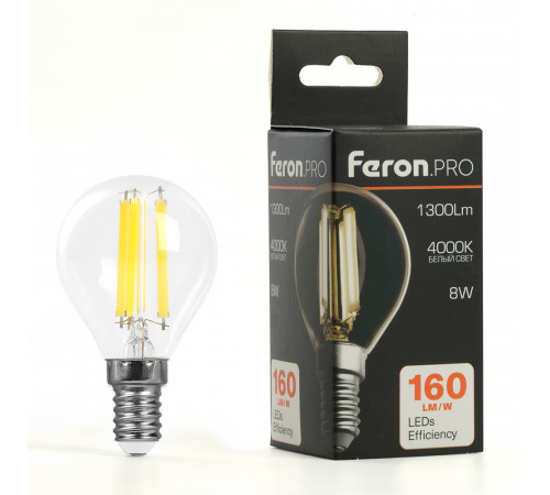Лампа светодиодная Feron LB-1708 E14 8W 4000K 51260 Лампа светодиодная Feron LB-1708 E14 8W 4000K 51260