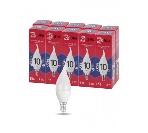 Лампа светодиодная Эра E14 10W 6500K LED BXS-10W-865-E14 R Б0045343 Лампа светодиодная Эра E14 10W 6500K LED BXS-10W-865-E14 R Б0045343