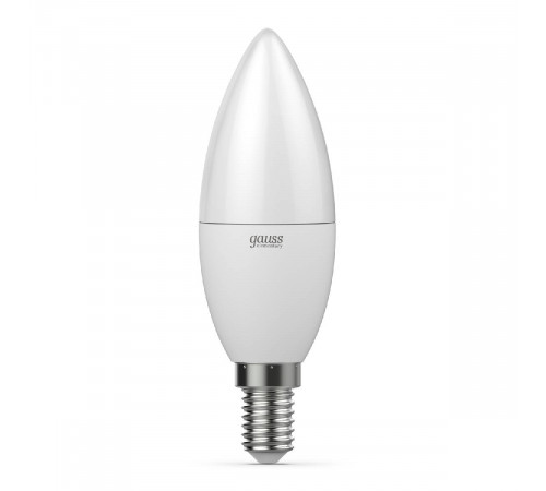 Лампа светодиодная Gauss E14 12W 6500K свеча матовая 33132 Лампа светодиодная Gauss E14 12W 6500K свеча матовая 33132