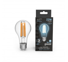 Лампа светодиодная Gauss Filament E27 22W 4100K 102902222