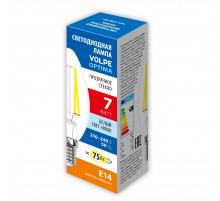 Лампа светодиодная Volpe Optima LED-C35-7W/4000K/E14/CL/SLF UL-00008333