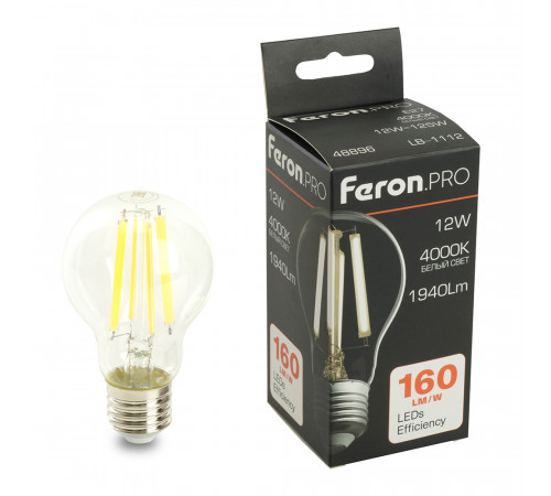 Светодиодная лампа Feron LB-1112 E27 12W 4000K 48896 Светодиодная лампа Feron LB-1112 E27 12W 4000K 48896