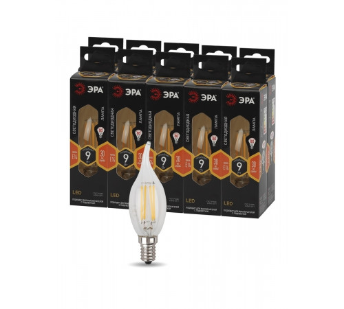 Лампа светодиодная Эра E14 9W 2700K F-LED BXS-9W-827-E14 Б0047003 Лампа светодиодная Эра E14 9W 2700K F-LED BXS-9W-827-E14 Б0047003