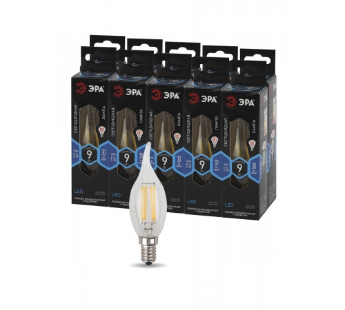 Лампа светодиодная Эра E14 9W 4000K F-LED BXS-9W-840-E14 Б0047005 Лампа светодиодная Эра E14 9W 4000K F-LED BXS-9W-840-E14 Б0047005