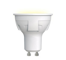 Лампа светодиодная (UL-00002423) Uniel GU10 6W 3000K матовая LED-JCDR 6W/WW/GU10/FR PLP01WH