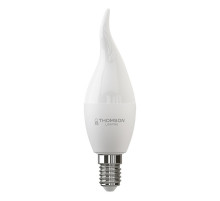 Лампа светодиодная Thomson E14 10W 6500K свеча на ветру матовая TH-B2313