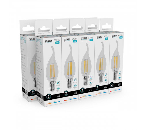 Лампа светодиодная Gauss Filament Elementary E14 10W 4100K 42120
