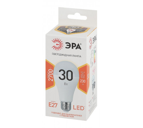 Лампа светодиодная Эра E27 30W 2700K LED A65-30W-827-E27 Б0048015 Лампа светодиодная Эра E27 30W 2700K LED A65-30W-827-E27 Б0048015