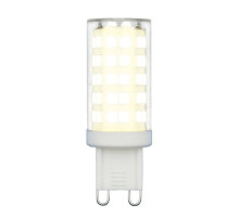 Лампа светодиодная (UL-00006488) Uniel G9 9W 3000K прозрачная LED-JCD-9W/3000K/G9/CL GLZ09TR