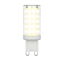 Лампа светодиодная (UL-00006488) Uniel G9 9W 3000K прозрачная LED-JCD-9W/3000K/G9/CL GLZ09TR