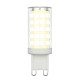 Лампа светодиодная (UL-00006488) Uniel G9 9W 3000K прозрачная LED-JCD-9W/3000K/G9/CL GLZ09TR