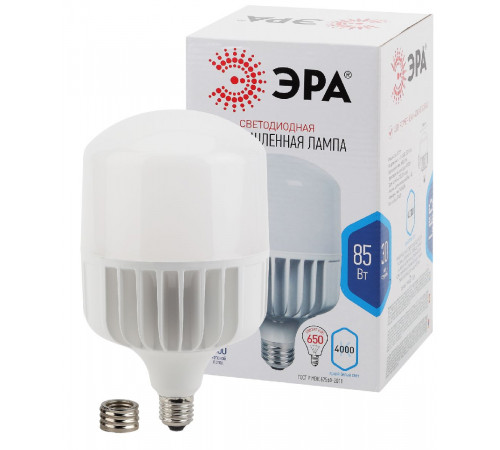 Лампа светодиодная Эра E27 85W 4000K LED POWER T140-85W-4000-E27/E40 Б0032087 Лампа светодиодная Эра E27 85W 4000K LED POWER T140-85W-4000-E27/E40 Б0032087