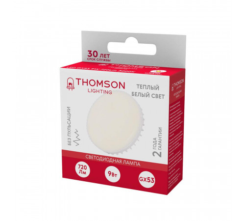 Лампа светодиодная Thomson GX53 9W 3000K TH-B4006 Лампа светодиодная Thomson GX53 9W 3000K TH-B4006