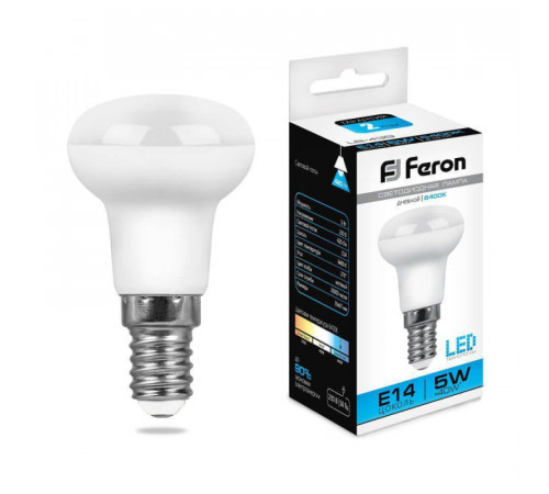 Лампа светодиодная Feron E14 5W 6400K Груша Матовая LB-439 25518 Лампа светодиодная Feron E14 5W 6400K Груша Матовая LB-439 25518