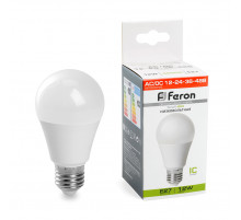 Лампа светодиодная низковольтная Feron LB-193 Шар E27 12W 4000K 48729