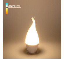 Светодиодная лампа Elektrostandard E14 6W 4200K свеча на ветру 4690389047725