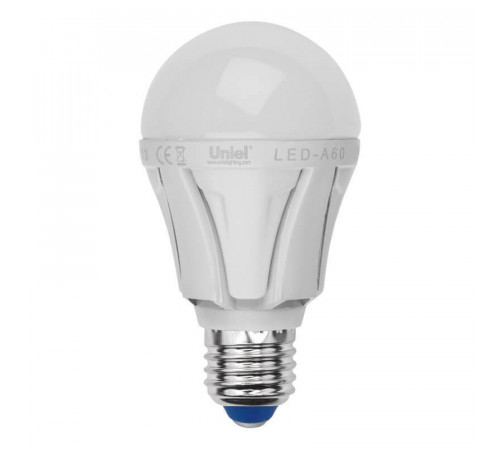 Лампа светодиодная (UL-00001524) Uniel E27 10W 3000K матовая LED-A60 10W/WW/E27/FR PLP01WH Лампа светодиодная (UL-00001524) Uniel E27 10W 3000K матовая LED-A60 10W/WW/E27/FR PLP01WH