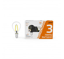 Лампа светодиодная Gauss Filament E14 7W 2700K 105901107T