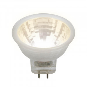 Лампа светодиодная (UL-00001702) Uniel GU4 3W 3000K прозрачная LED-MR11-3W/WW/GU4/220V GLZ21TR