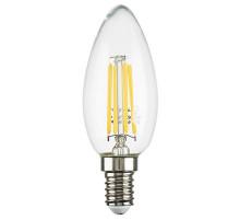 Лампа светодиодная филаментная Lightstar LED Filament E14 6W 3000K свеча прозрачная 933502