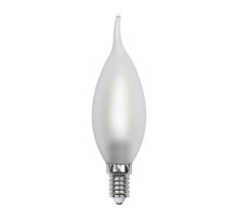 Лампа светодиодная филаментная (UL-00000306) Uniel E14 6W 3000K матовая LED-CW35-6W/WW/E14/FR PLS02WH