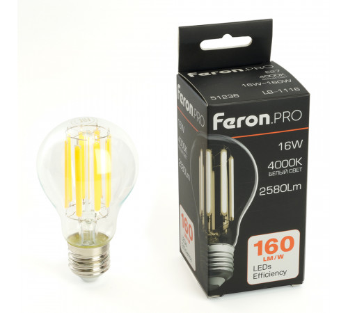 Светодиодная лампа Feron LB-1116 E27 16W 4000K 51236
