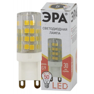 Лампа светодиодная Эра G9 5W 2700K LED JCD-5W-CER-827-G9 Б0027863