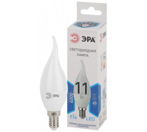 Лампа светодиодная Эра E14 11W 4000K LED BXS-11W-840-E14 Б0032993