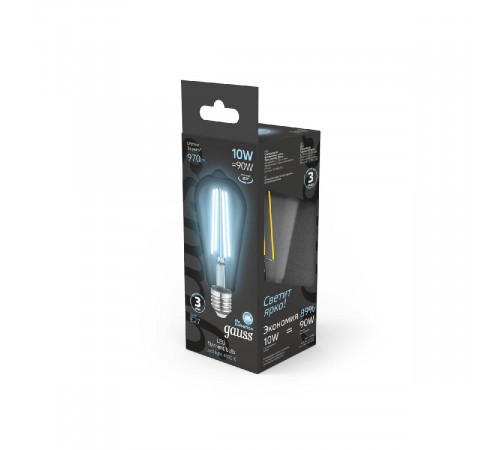 Лампа светодиодная Gauss Filament E27 10W 4100K 157802210 Лампа светодиодная Gauss Filament E27 10W 4100K 157802210