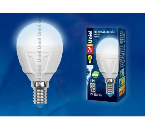 Лампа светодиодная (UL-00002416) Uniel E14 7W 3000K матовая LED-CW37 7W/WW/E14/FR PLP01WH Лампа светодиодная (UL-00002416) Uniel E14 7W 3000K матовая LED-CW37 7W/WW/E14/FR PLP01WH
