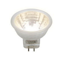 Лампа светодиодная (UL-00001700) Uniel GU4 3W 3000K прозрачная LED-MR11-3W/WW/GU4 GLZ21TR
