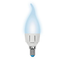 Лампа светодиодная (UL-00002415) Uniel E14 7W 4000K матовая LED-CW37 7W/NW/E14/FR PLP01WH