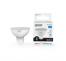 Лампа светодиодная Gauss GU5.3 5.5W 6500K матовая 13536