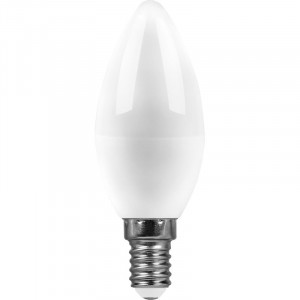 Лампа светодиодная Feron E14 13W 6400K свеча матовая SBC3713 55172