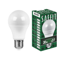 Лампа светодиодная Saffit SBA6020 шар E27 20W 2700K 55013
