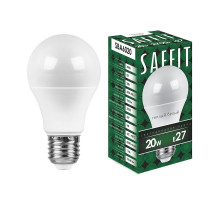 Лампа светодиодная Saffit SBA6020 шар E27 20W 2700K 55013