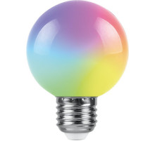 Лампа светодиодная Feron LB-371 шар матовый E27 3W RGB быстрая смена цвета 38127