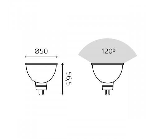 Светодиодная лампа Gauss Basic GU5.3 5,5W 4100K 10135262T