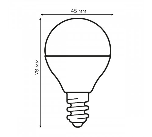 Лампа светодиодная Uniel LED-G45-6W/4000K/E14/FR/RA95 PLK01WH UL-00011182 Лампа светодиодная Uniel LED-G45-6W/4000K/E14/FR/RA95 PLK01WH UL-00011182